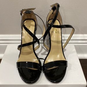 Black Strappy Heels. Size 8.5. Worn Once.